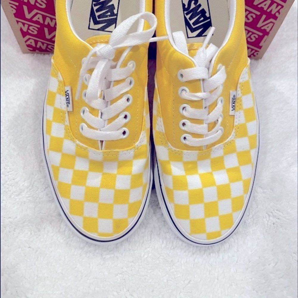 Yellow Checkerboard  Vans UniSex Men7/WMN/8